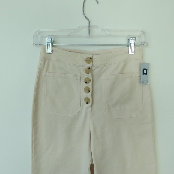 PALOMA WOOL Margherita Cream Ecru Cotton Twill Pants Size EU 34 / XS NWOT - Picture 4 of 14